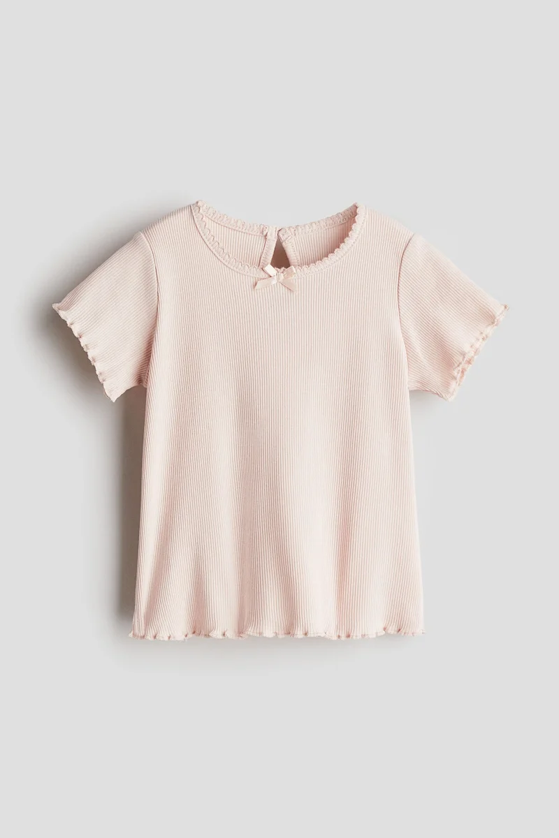 H&M Ribbed jersey top