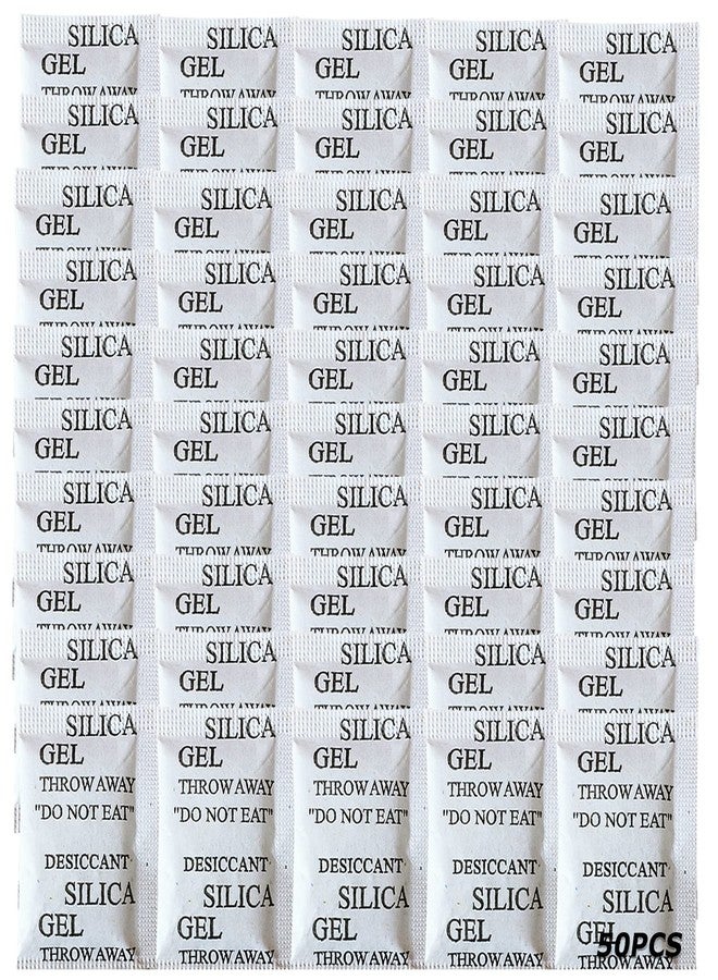 SmaringRobot 50PCS 5Gram Silica Gel Packets, Premium Moisture Absorbers, Desiccant Packs - Image 1