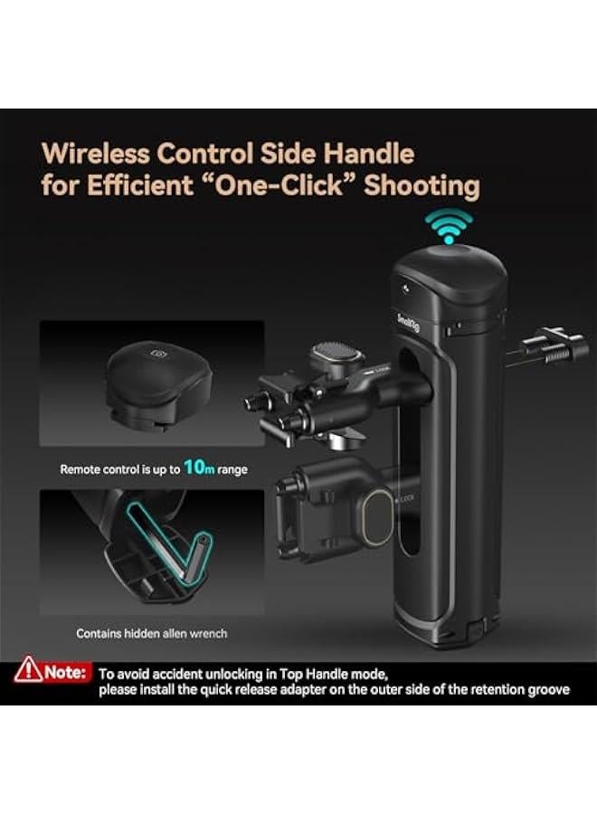 SmallRig for iPhone 15 Pro Max Phone Cage Kit with Ungraded Wireless Quick Release Handle, Single Handheld Mobile Video Rig Cage Kit for Video Recording/YouTube/Live Streaming/Vlog - 4393 - Image 4