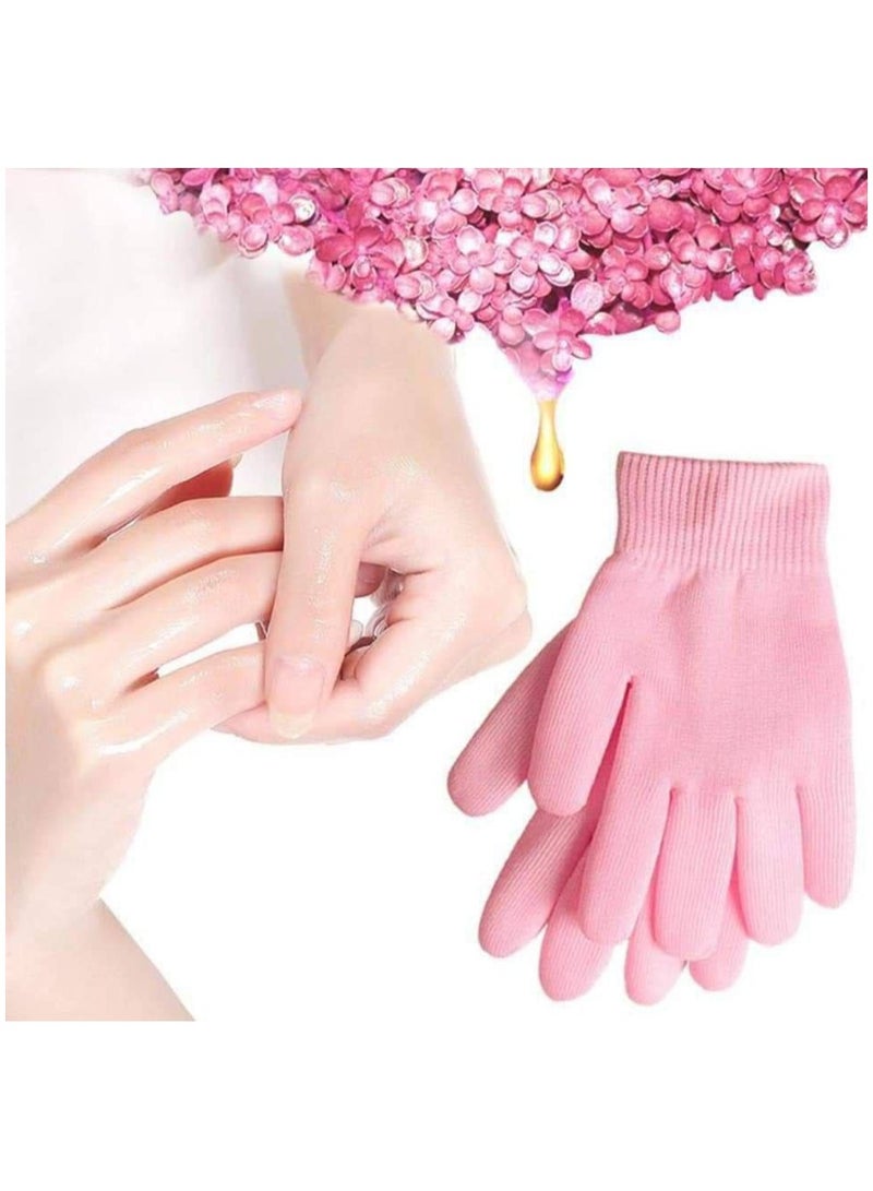 1 Pair Skin Moisturizing Gloves Hand Moisturizing Gloves Overnight Safe Essential Oil Gloves Hand Spa Dry Hands Treatment Gloves Hand Skin Care Gloves' - Image 2
