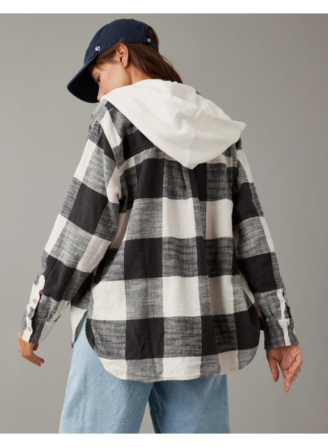 American Eagle Checked Hoodie  - Image 2