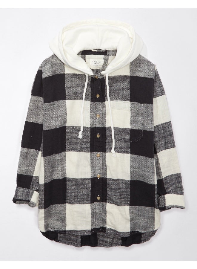 American Eagle Checked Hoodie  - Image 3