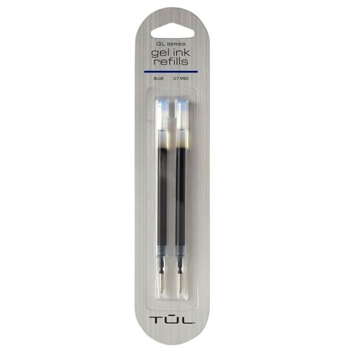 TUL® Gel Pen Refills, Medium Point, 0.7 mm, Blue Ink, Pack Of 2 Refills - Image 1