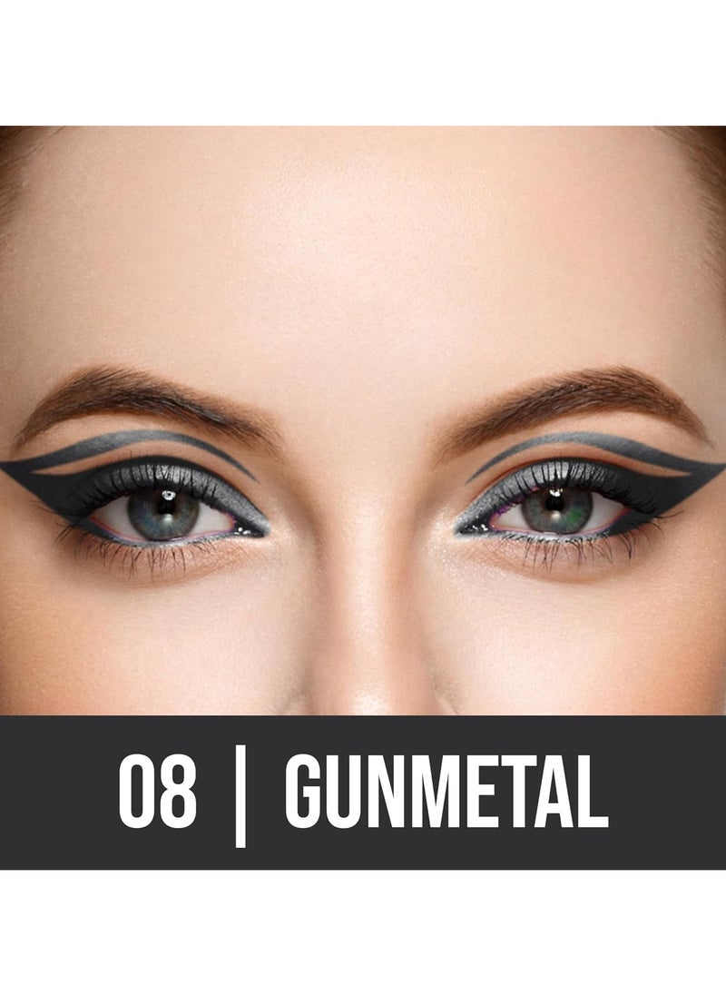 COLORS QUEEN Extreme Color Kajal 08 Gunmetal 0.4g Smooth One Stroke Ultra Creamy Non Transfer Smudge Proof Waterproof Women Lasts Up to 16hrs  - Image 1
