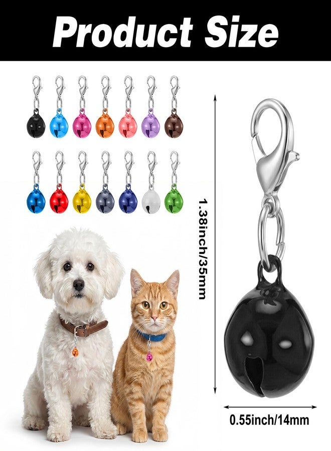 Thrymme 14 Pcs Bell for Collar, Bells for Cat Collars Mini Pet Bells, Lightweight Loud Bells for DIY Pet Collar Decoration, Dog Cat Collar Accessories for Daily Wear and Outdoor Tracking - Image 2