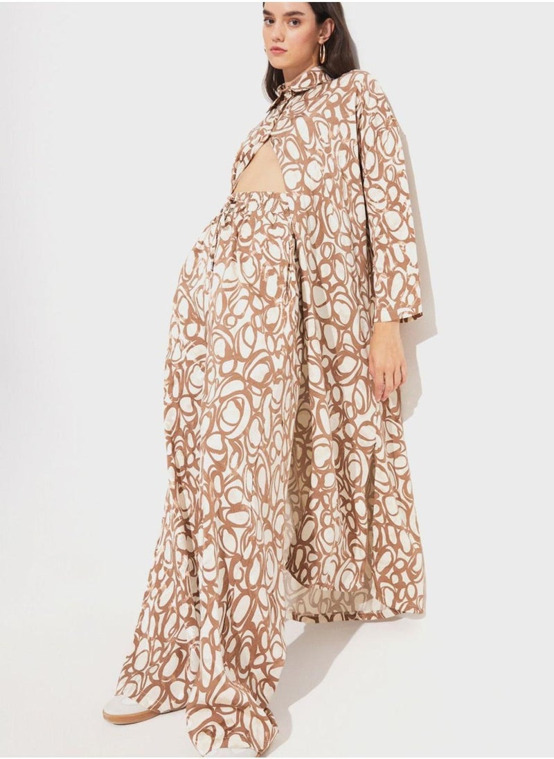 JUNE - Printed Shirt Dress - Image 1