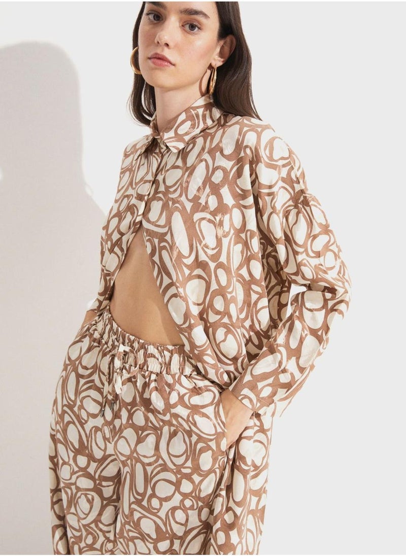 JUNE - Printed Shirt Dress - Image 1