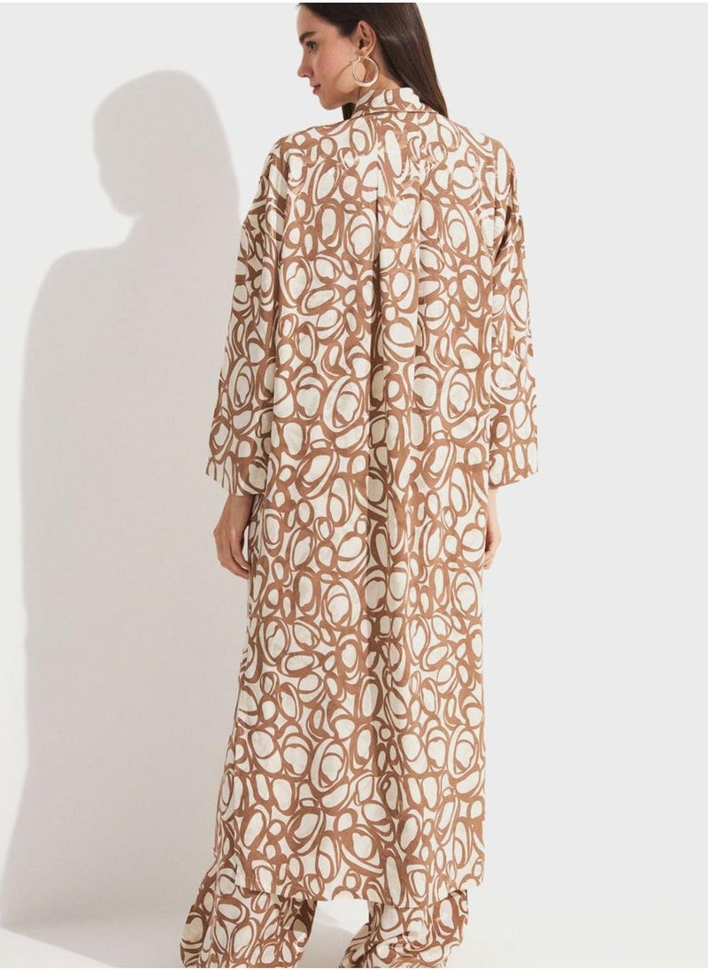 JUNE - Printed Shirt Dress - Image 1