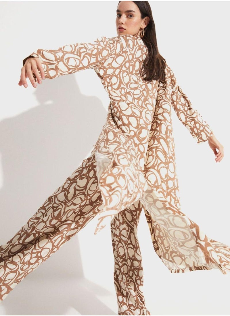 JUNE - Printed Shirt Dress - Image 1