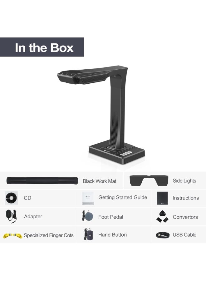 CZUR ET18 Pro Professional Document Scanner, 2nd Gen Auto-Flatten & Deskew Tech, Camera, Capture A3, 186 Languages OCR, Convert to PDF/Searchable PDF/Word/Tiff/Excel, Run On Windows & MacOS - Image 5
