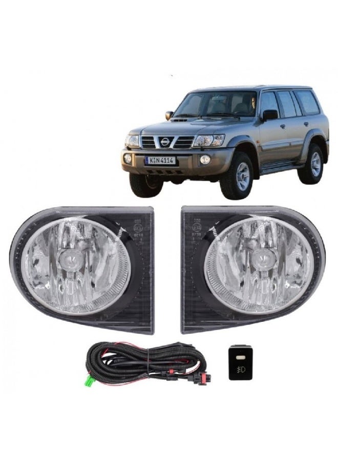 Halogen Headlight Kit for Nissan Patrol Super Safari 2002 2003 2004 with Wiring Harness and Relay Easy Installation - Image 1