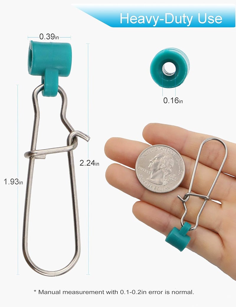 Facikono Fishing Line Sinker Slides Catfishing Rig, Saltwater Heavy Duty Sinker Weights Connector with Duo Lock Snaps - Image 2