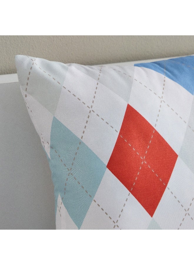 Home Box Nora Plaid Reversible Filled Cushion 40 x 40 cm - Image 2