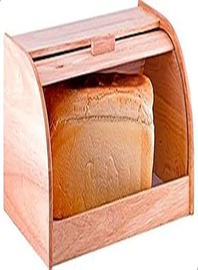OR Wooden Roll Top Bread Bin for Kitchen Use 