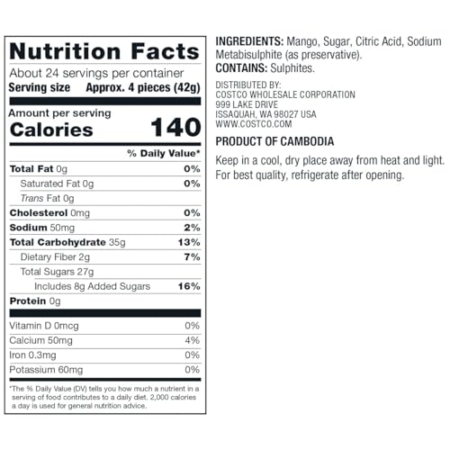 Kirkland Signature Dried Mangoes, Sweetened (35 Ounce) - Image 3