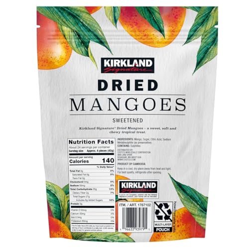 Kirkland Signature Dried Mangoes, Sweetened (35 Ounce) - Image 2