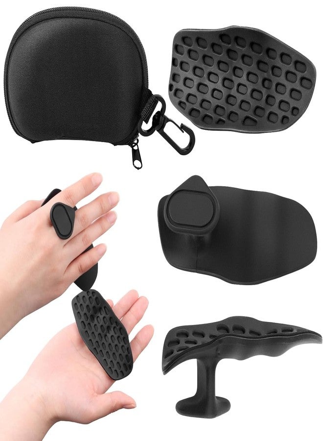 HACER Gym Hand Grips Weight Lifting Gloves Palm Protection Anti-Slip Grip Ergonomic Design for Home Weightlifting Training Workout Men & Women (Set of 1, Black) - Image 1