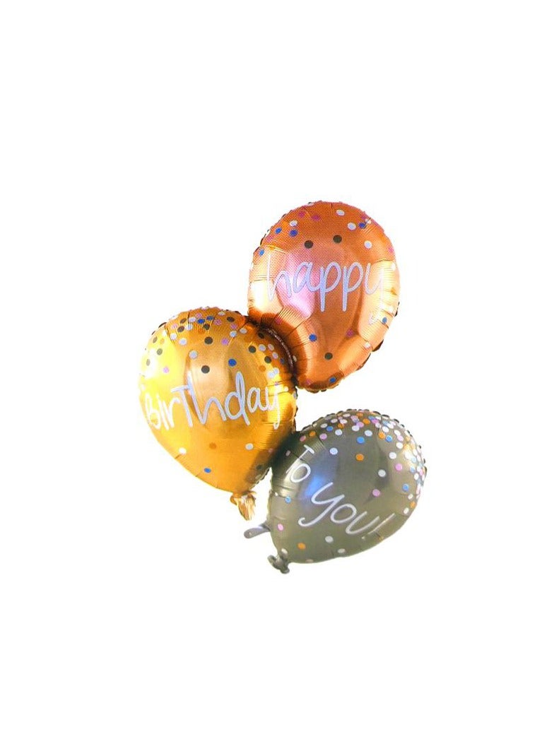Foil Balloon Happy Birthday ToYou 43" 3Pcs Card