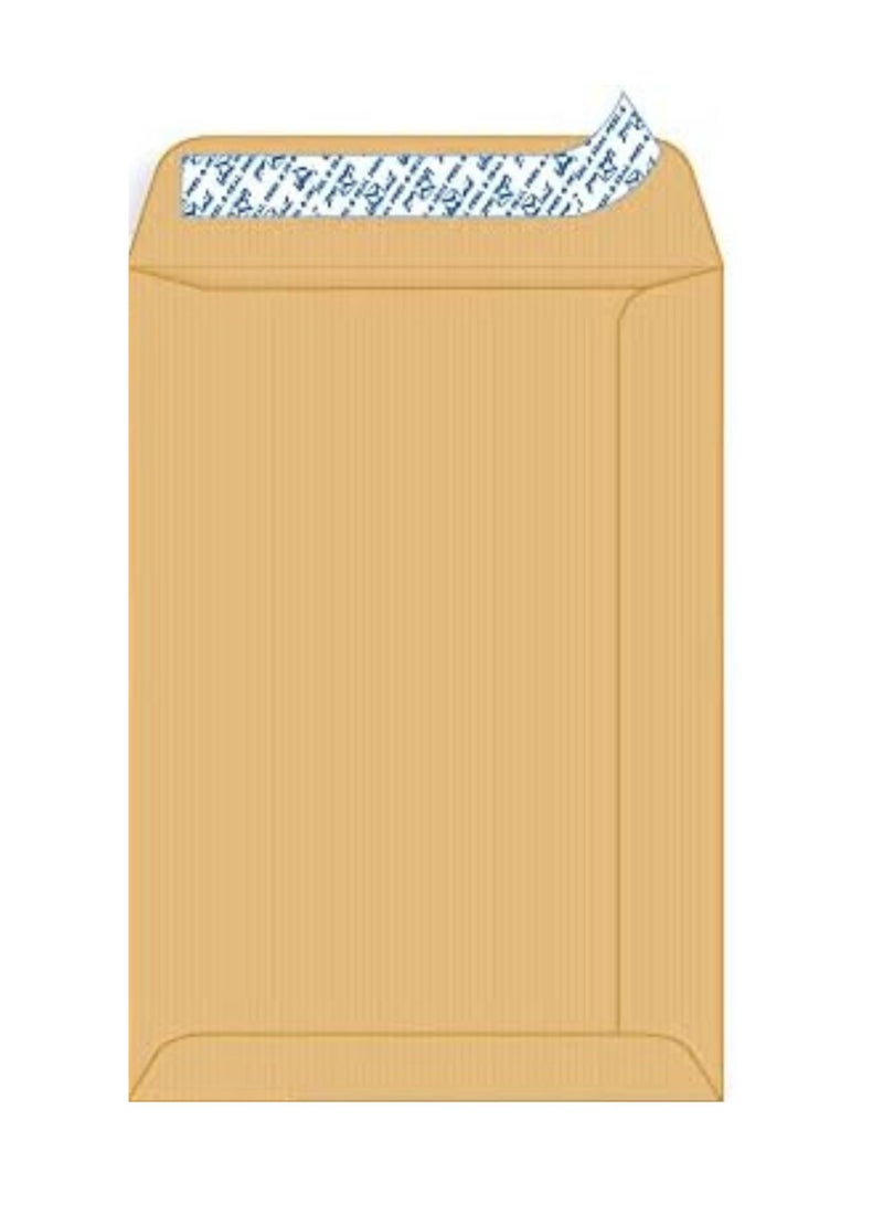 Hispapel Envelopes 176 x 250mm  Auto Seal Brown Color 10'' x 7" (Pack of 50) (Brown) - Image 2