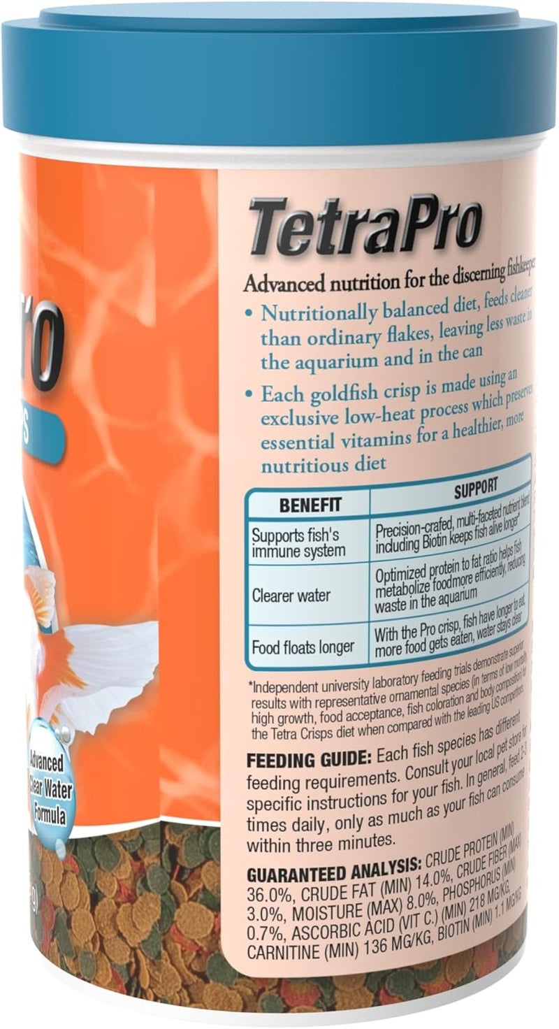 Tetra TetraPro Goldfish Crisps Fish Food enhanced with biotin for optimal health 303 oz - Image 3