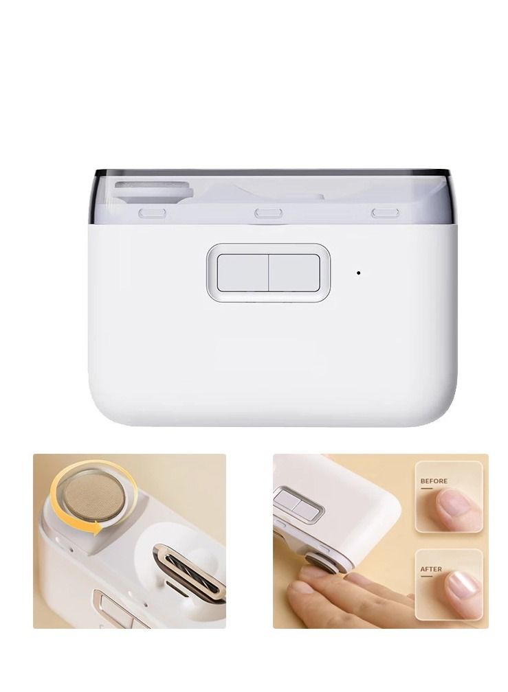 Seemagic Electric Polishing Nail Clipper Trimmer Cutter For Baby Unisex Adults Manicure Tool - Image 2
