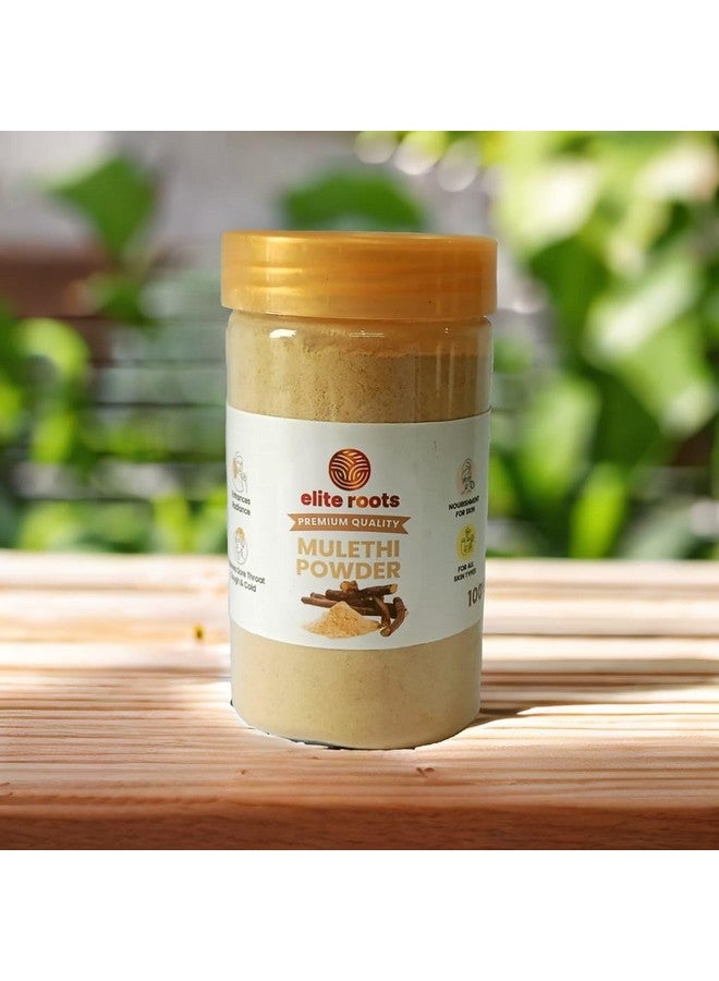 Elite Roots EliteRoots Natural Mulethi Root Powder 200g | Edible Yashtimadhu for Glowing Skin, Strong Hair & Inner Wellness | Pure Licorice Powder for Beauty & Health | No Additives or Preservatives - Image 2