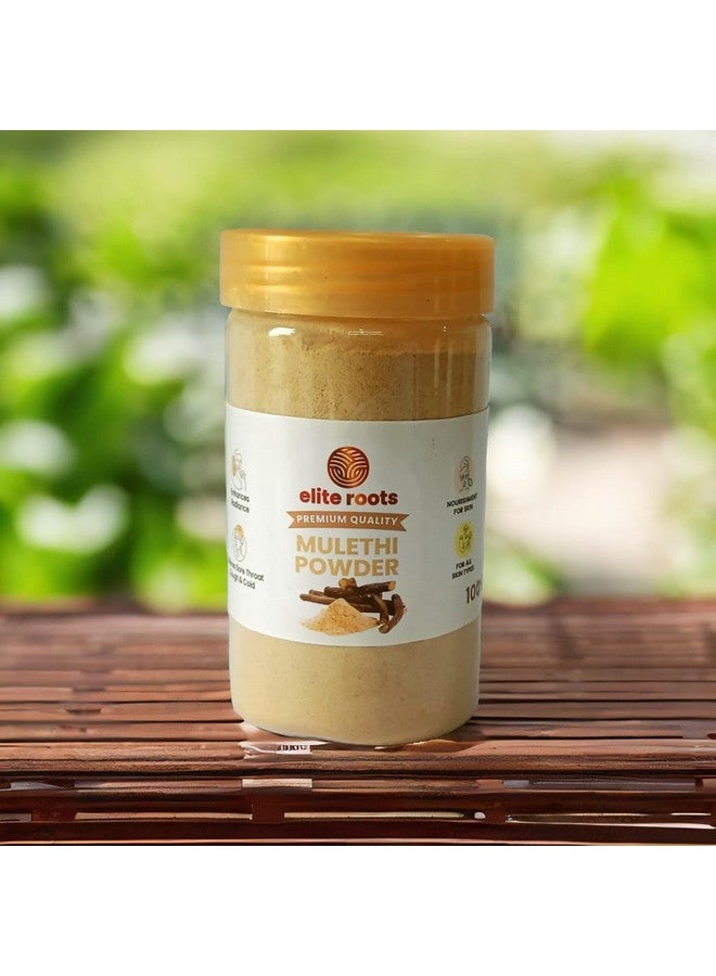 Elite Roots EliteRoots Natural Mulethi Root Powder 200g | Edible Yashtimadhu for Glowing Skin, Strong Hair & Inner Wellness | Pure Licorice Powder for Beauty & Health | No Additives or Preservatives - Image 1