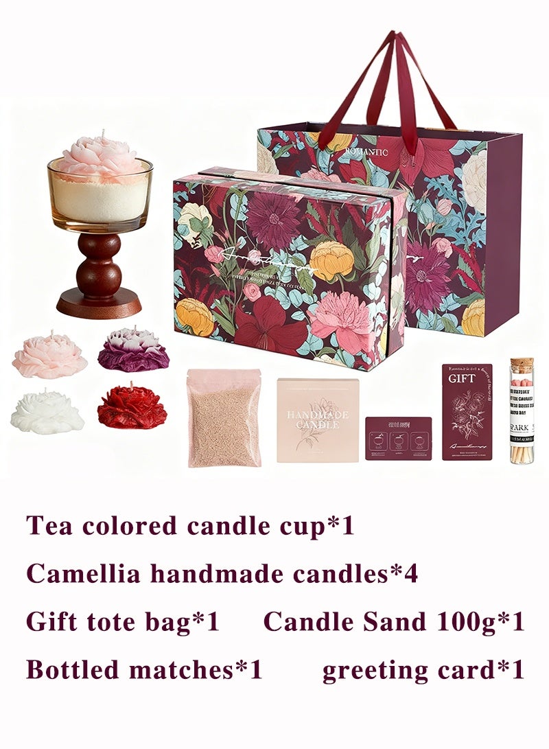 جيوان العلاج بالعطور شمعة هدية مجموعة من 4، شموع عطرية تخفيف الإجهاد للاسترخاء، سبا وحمام، هدايا عيد ميلاد العطلة للنساء، الأم، الزوجة - Image 2