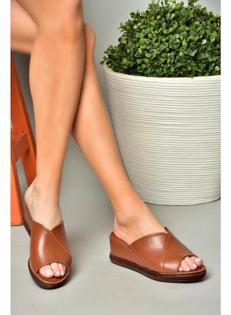 Fox Shoes S674306809 Tan Padding Sole Women's Slippers - Image 2