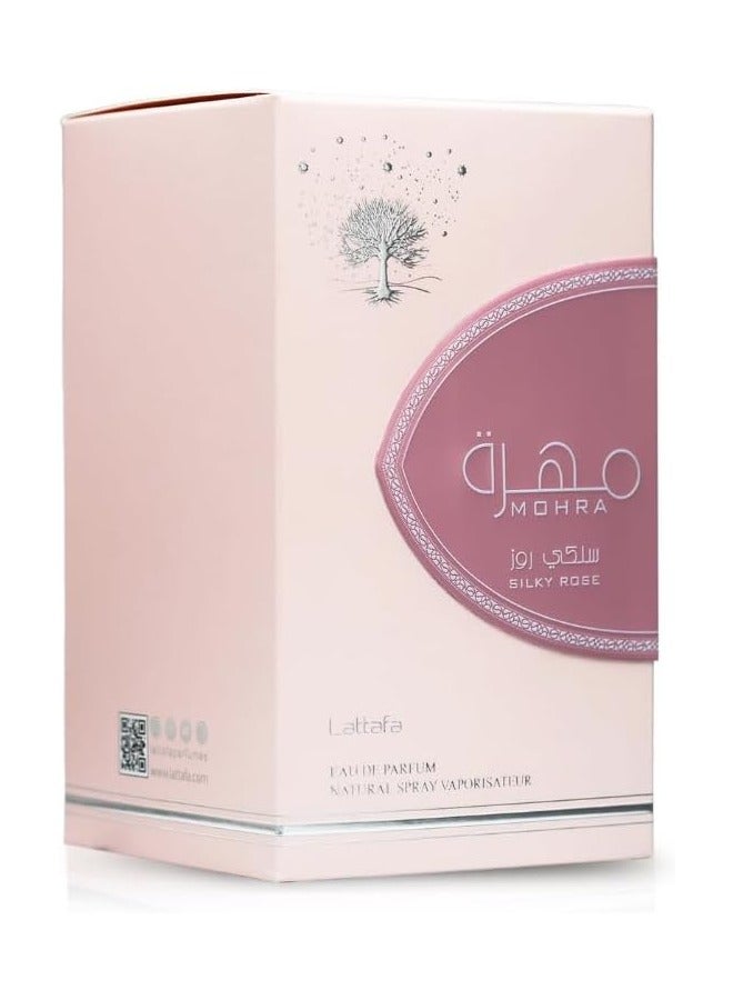 LATTAFA MOHRA SILKY ROSE PERFUME For Women 100ml | Extra Long Lasting Luxury Perfume Scent | Eau De Parfume | All Day Fragrance | - Image 2