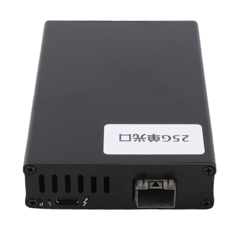 Portable Network Card 25Gbps Transmission Plug and Play USB4 Network Card - Aluminum Alloy Shell Multi-System Compatible SFP Optical Interface for Home Office and On-the-Go Users - Image 4