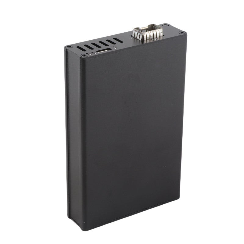 Portable Network Card 25Gbps Transmission Plug and Play USB4 Network Card - Aluminum Alloy Shell Multi-System Compatible SFP Optical Interface for Home Office and On-the-Go Users - Image 2