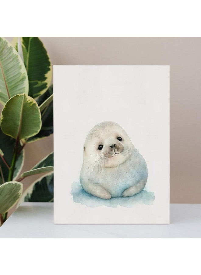 BIWSHA Baby Seal Arctic Animal Wall Art - Seal Nursery Decor for Baby, Child, Kids Room, 11x14 Inch - Image 4