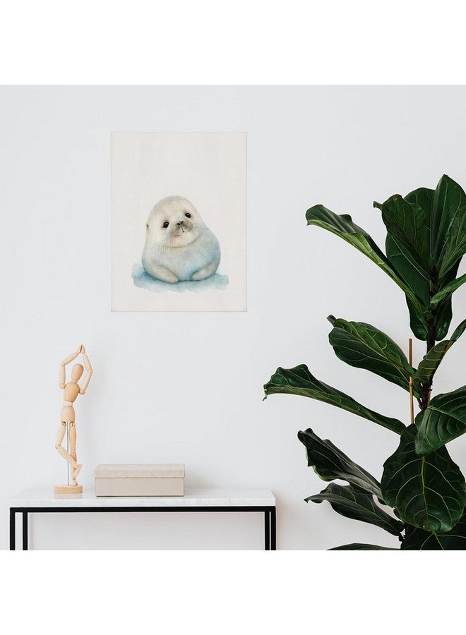 BIWSHA Baby Seal Arctic Animal Wall Art - Seal Nursery Decor for Baby, Child, Kids Room, 11x14 Inch - Image 2
