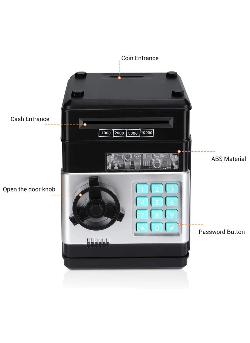 Tradeo Kids Mini Electronic Atm Bank, Saving Box with Digital Password, Auto Scroll Cash Music Safe Box for Cashs and Coins.  - Image 2