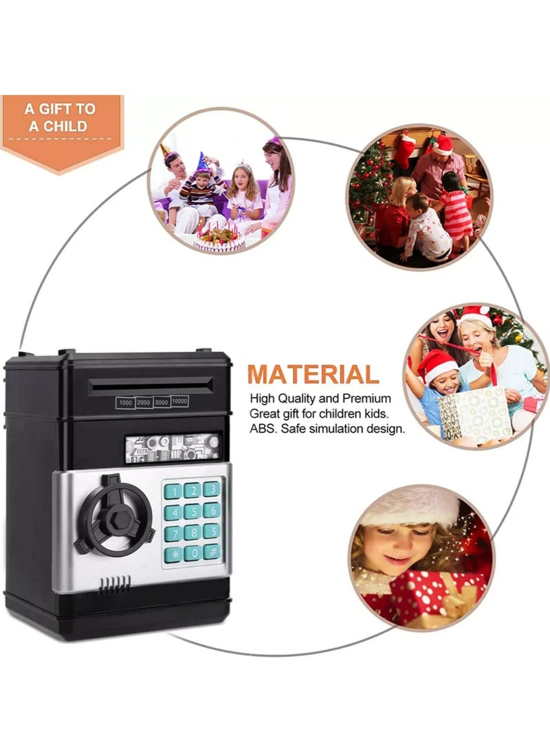 Tradeo Kids Mini Electronic Atm Bank, Saving Box with Digital Password, Auto Scroll Cash Music Safe Box for Cashs and Coins.  - Image 5