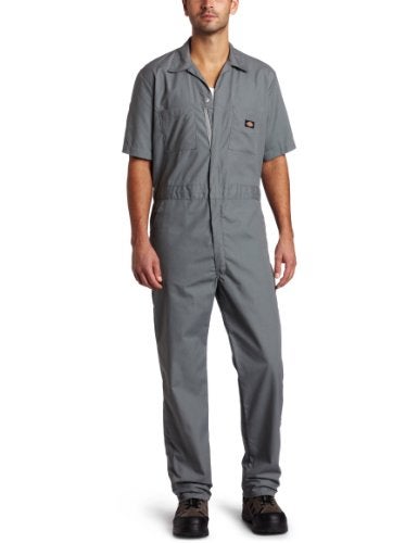 Dickies Men's Short Sleeve Coverall, Gray, Large Tall - Image 2