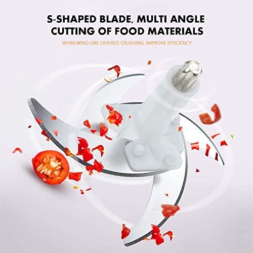 CELLEBII Multipurpose Push Chopper Quick Easy 6 Blades Manual HandPress Food and Vegetable Chopper and Mixer Multicolor - Image 3