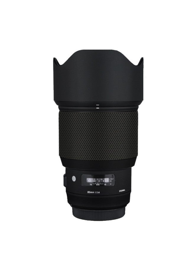 Walking Donkey Is Suitable For Horse 85F1.4 Art Protective Film Canon EF Mouth Carbon Fiber Color Skin 3M-Color:3M Carbon Fiber Black  - Image 3