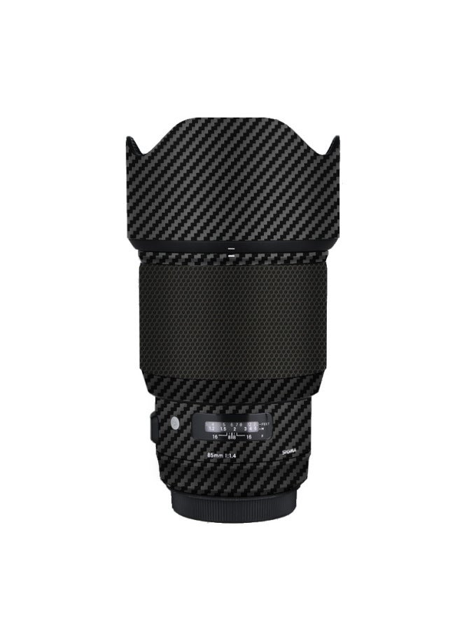 Walking Donkey Is Suitable For Horse 85F1.4 Art Protective Film Canon EF Mouth Carbon Fiber Color Skin 3M-Color:3M Carbon Fiber Black  - Image 1