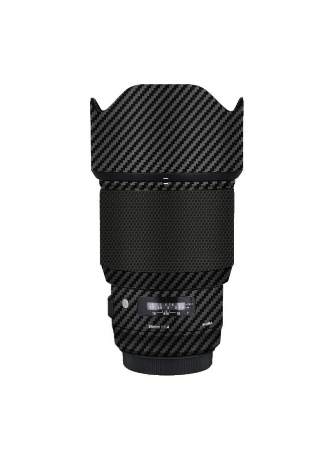Walking Donkey Is Suitable For Horse 85F1.4 Art Protective Film Canon EF Mouth Carbon Fiber Color Skin 3M-Color:3M Carbon Fiber Black  - Image 4