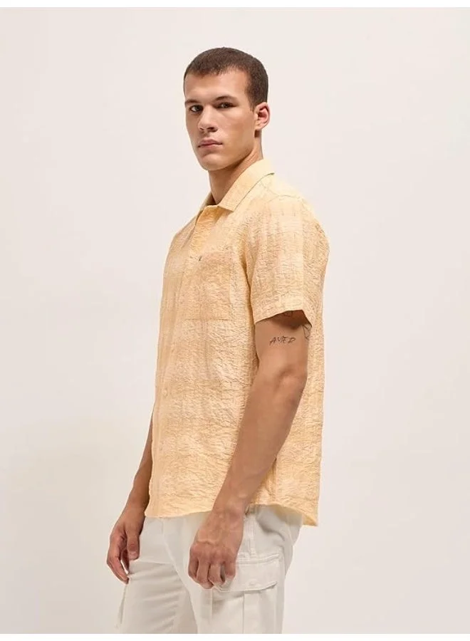 THE BEAR HOUSE  Men’s Classic Short Sleeve Casual Shirt – Lightweight, Breathable, and Designed for a Smart Yet Easygoing Look All Day Long for Men | Best Price UAE