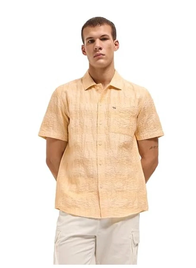 THE BEAR HOUSE  Men’s Classic Short Sleeve Casual Shirt – Lightweight, Breathable, and Designed for a Smart Yet Easygoing Look All Day Long for Men | Best Price UAE