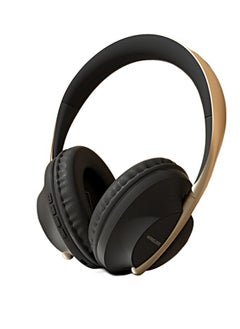 FlashHawk Over-Ear Bluetooth Wireless Headphone,3D Stereo Sound Gaming Headset, TF card/Wired/Wireless Mode Black Gold  - Image 1