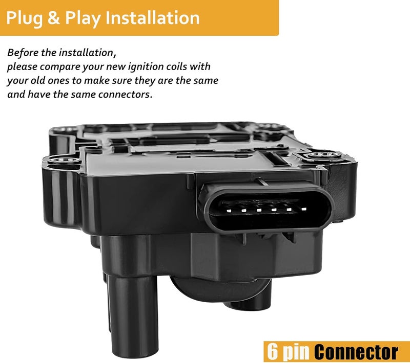 NPAUTO حزمة ملف الإشعال NPAUTO لمحركات V6 - متوافقة مع طرازات شيفروليه، بونتياك، وبويك - Image 3