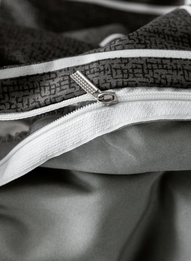 Sharpdo مجموعة شراشدوا من 4 قطع للسرير، غطاء لحاف ناعم من البوليستر، مع 1 غطاء لحاف 200*230 سم و1 شريحة مسطحة و2 غلاف وسادة - Image 5