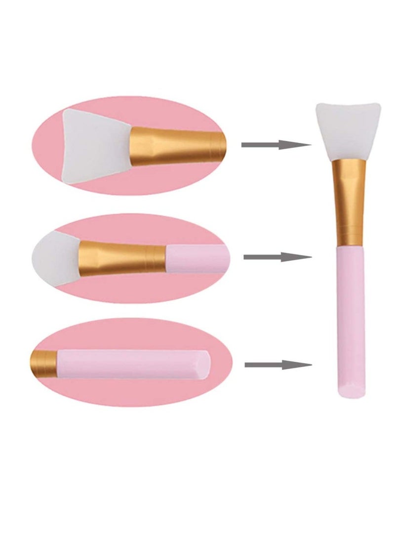 KHAJUL 3 Pack Silicone Face Mask Makeup Brushes, Facial Mask Brush Skin Care Beauty Tool Silicone Cosmetic Brush, Mud Mask Brush DIY Makeup Tool (Multicolor) - Image 3