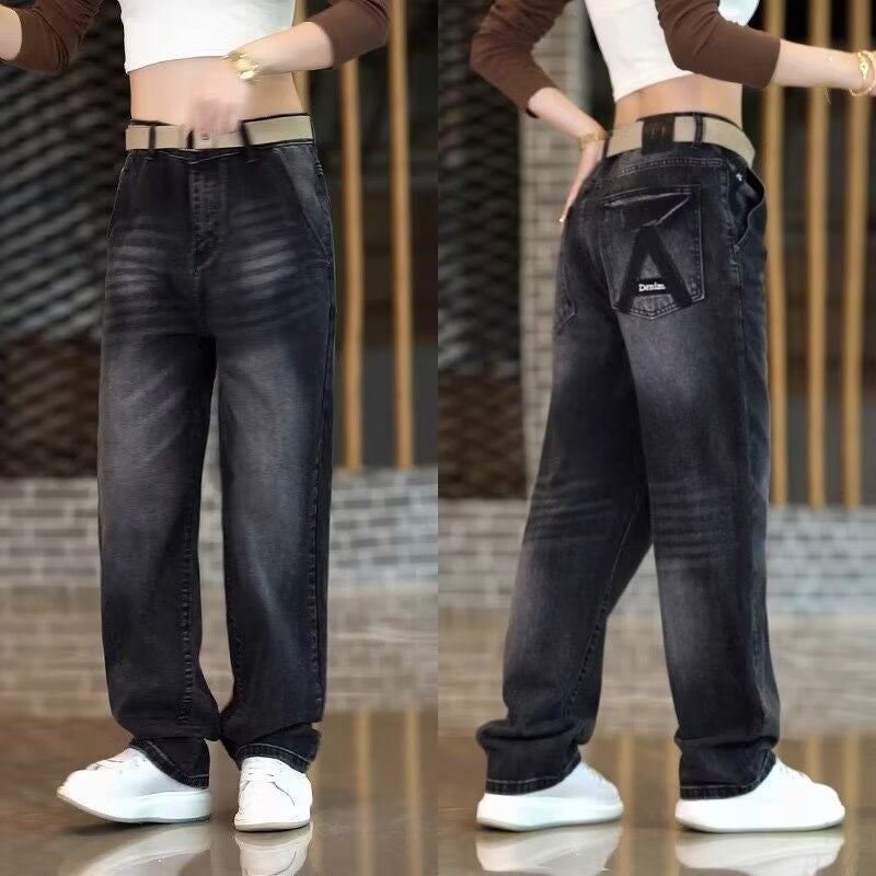 Unisex Classic Denim Jeans Loose Fit Daily Outdoor Wear - Image 4