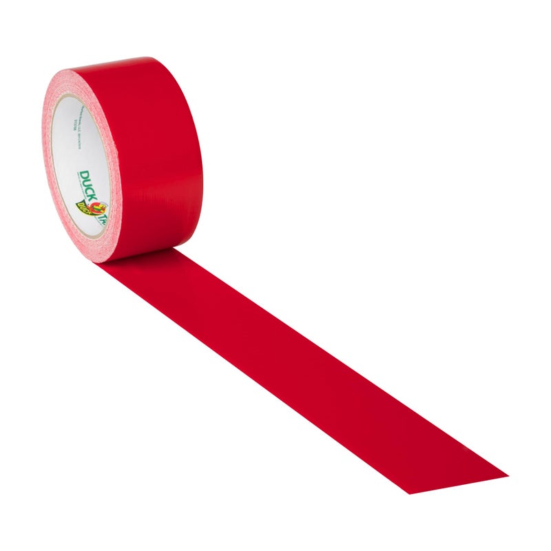 Duck Brand 1265014 Color Duct Tape, Red, 1.88 Inches x 20 Yards, Single Roll - Image 3