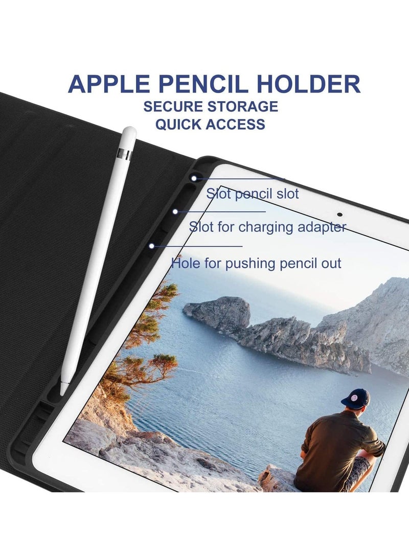 iPad Air 3rd Generation Case with Keyboard, Case with Pencil Holder and Touchpad, Wireless Keyboard with Bluetooth, Smart Folio Leather Cover for iPad Air 3 2020/iPad 8th/7th10.2 inch.
